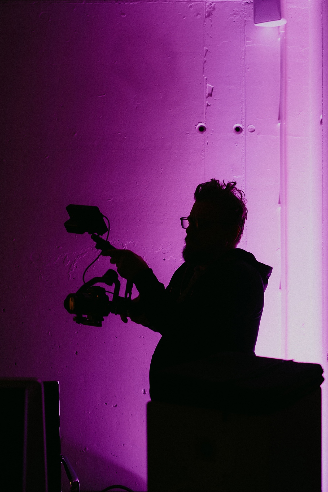 Operator with gimbal camera